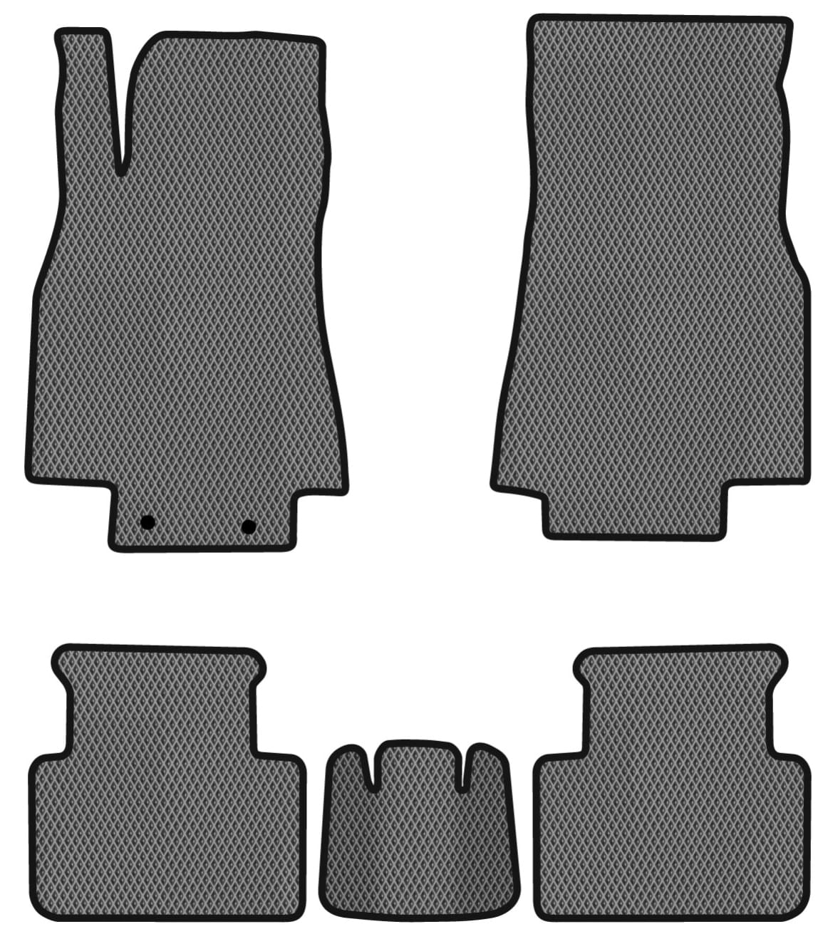 EVA коврики в салон авто EVAtech для A-Class (W169) Mercedes-Benz 2004-2012 2 поколение Htb EU MB4894C5MS2RGB
