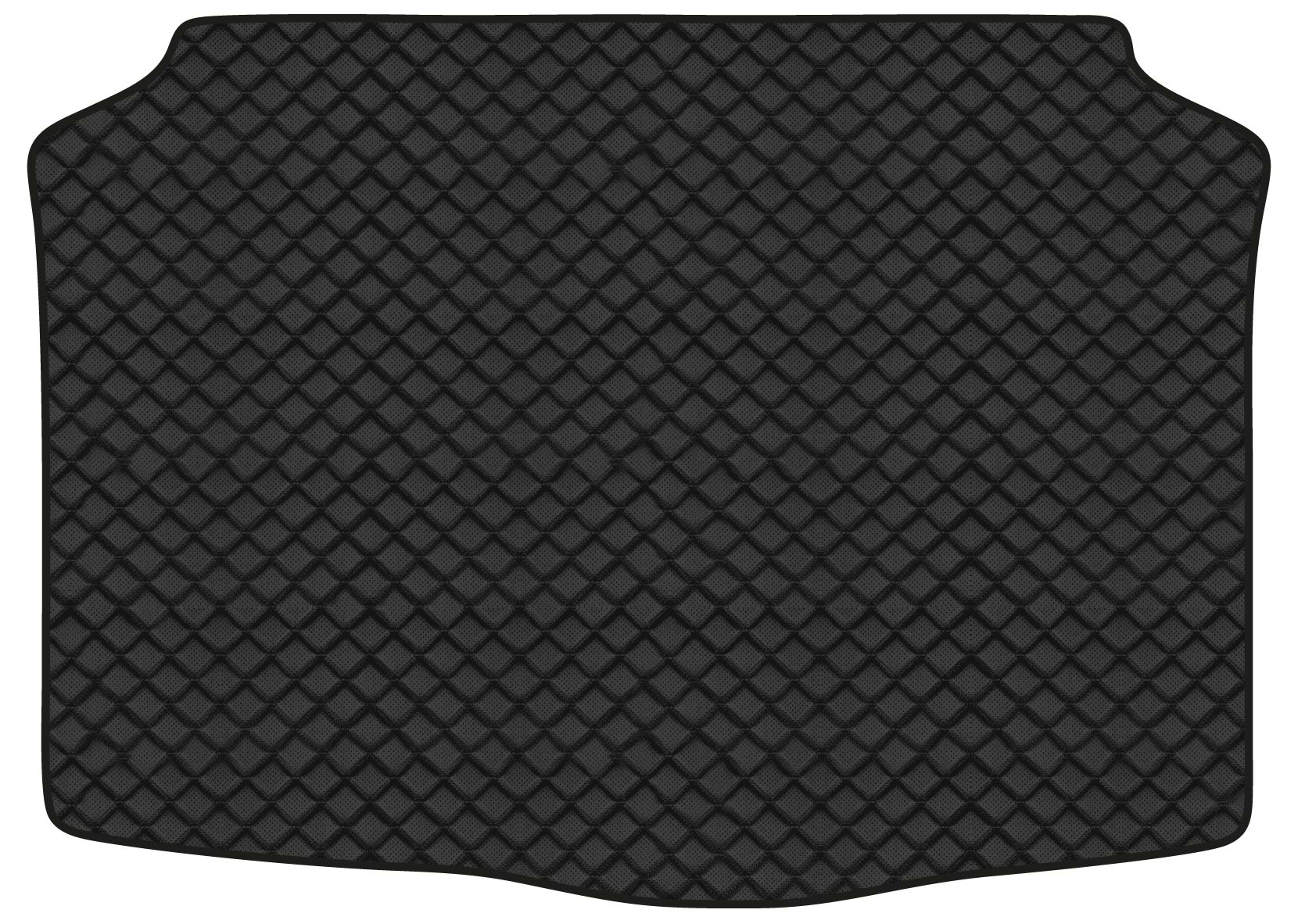 Коврик из экокожи в багажник авто EVAtech для Fabia (6Y) Skoda 1999-2007 1 поколение Htb EU (SK1628B1BBB)