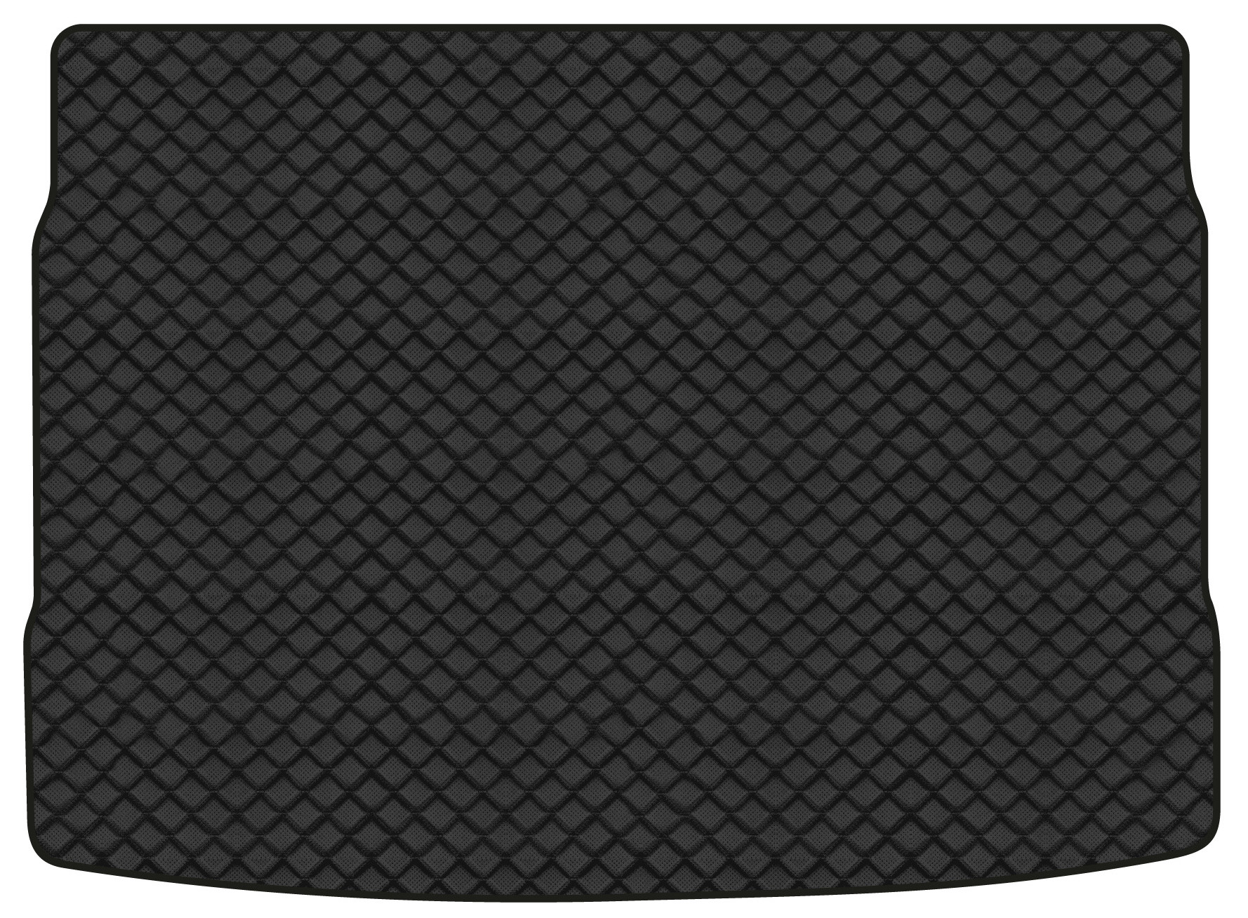 Коврик из экокожи в багажник авто EVAtech для Golf (V) AT 3-doors Volkswagen 2003-2009 5 поколение Htb EU (VW33071BO1BBB)