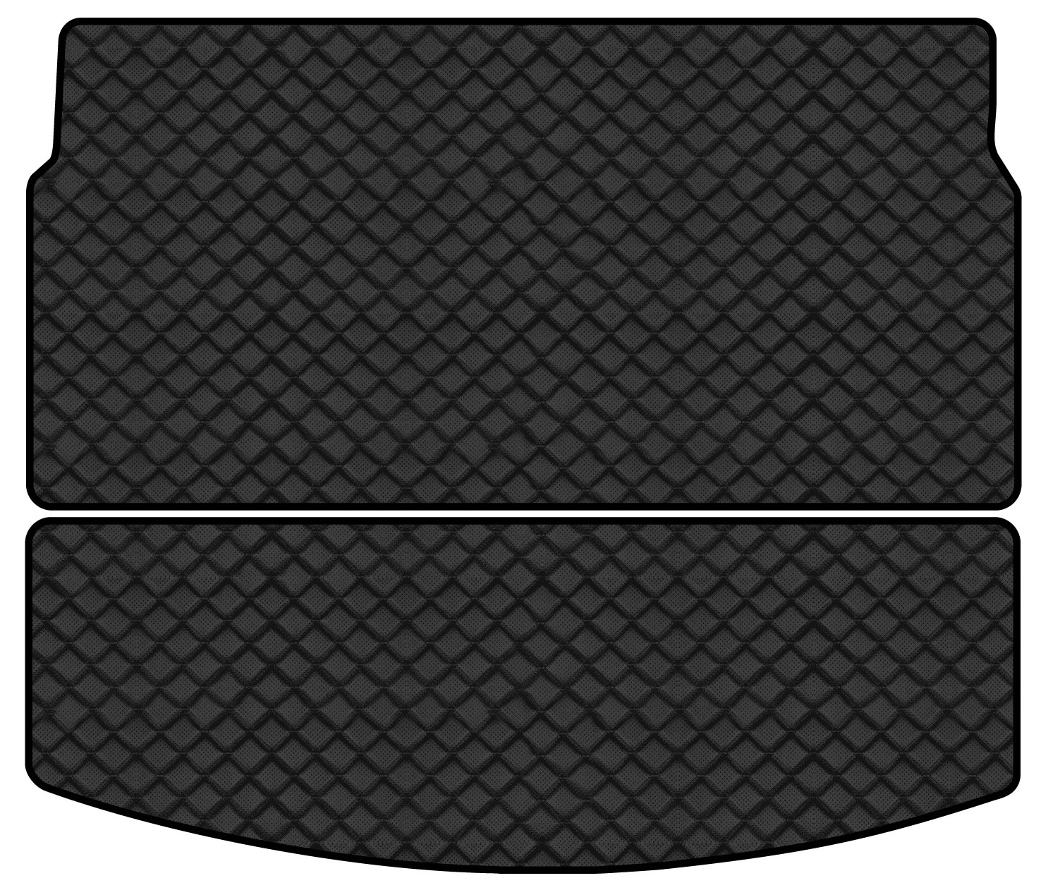 Коврик из экокожи в багажник авто EVAtech для Megane (IV) AT Renault 2015-2021 4 поколение Combi EU (RT51852BE2BBLB)