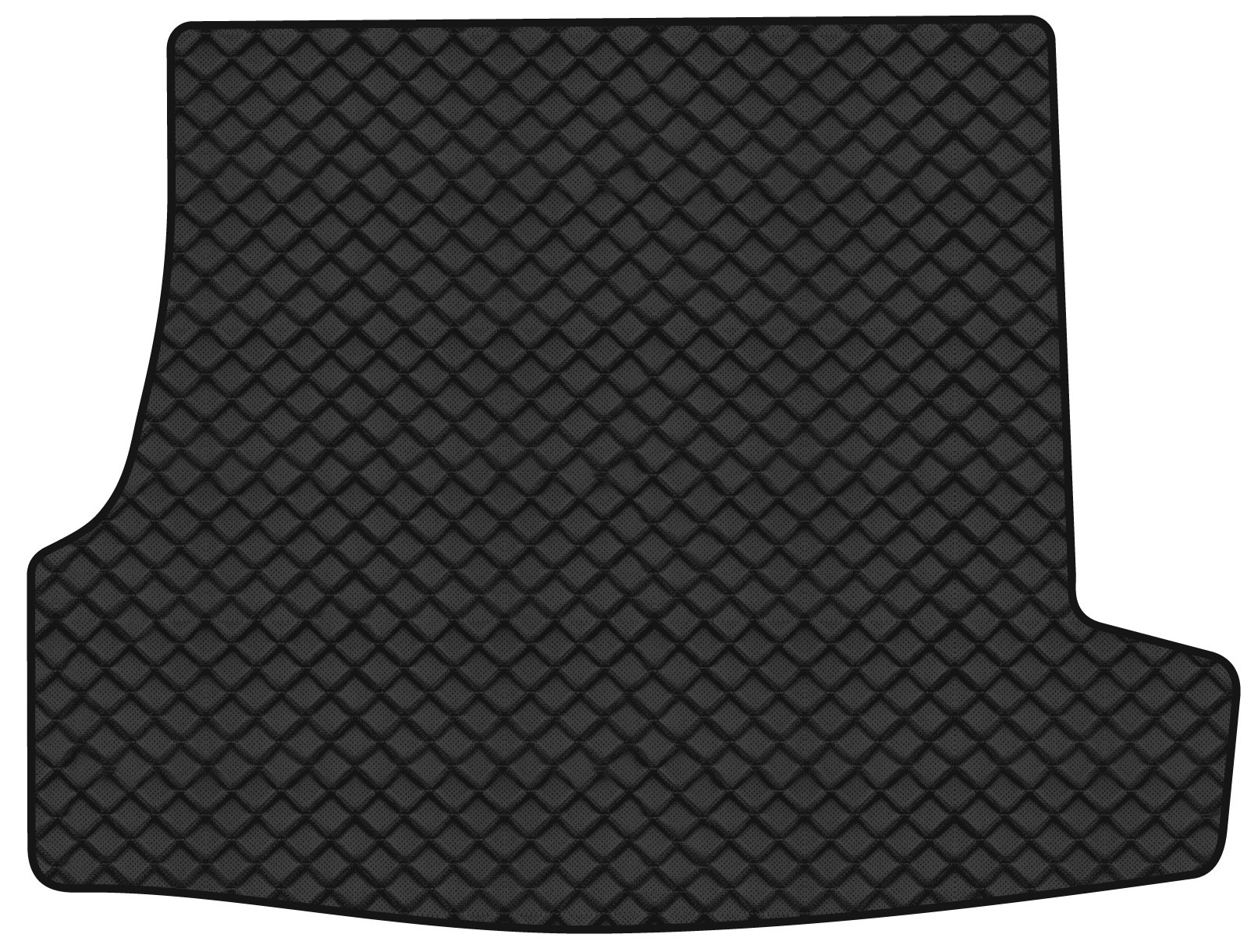 Коврик из экокожи в багажник авто EVAtech для Superb (B5) Skoda 2001-2008 1 поколение Sedan EU (SK11449B1BBLB)