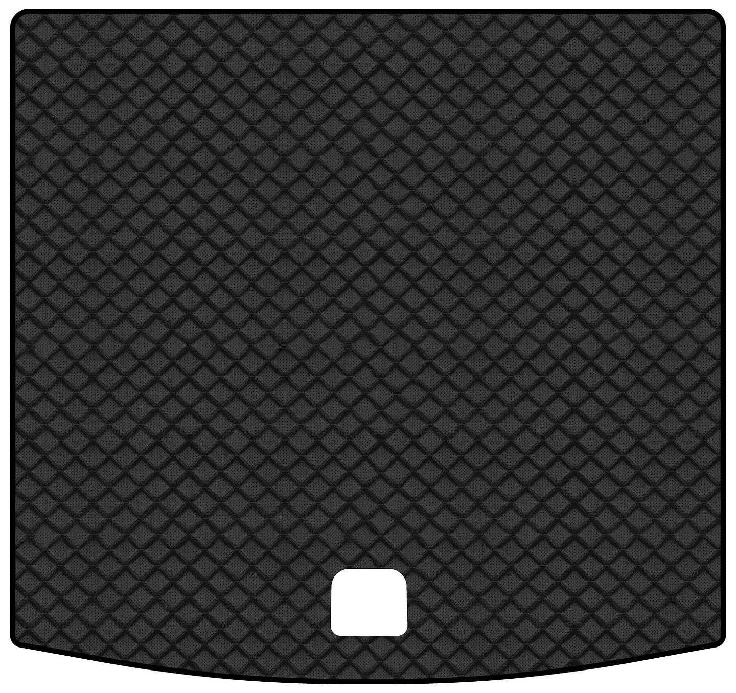 Коврик из экокожи в багажник авто EVAtech для Touareg (CR) Volkswagen 2018 3 поколение SUV EU (VW3291BD1BBB)