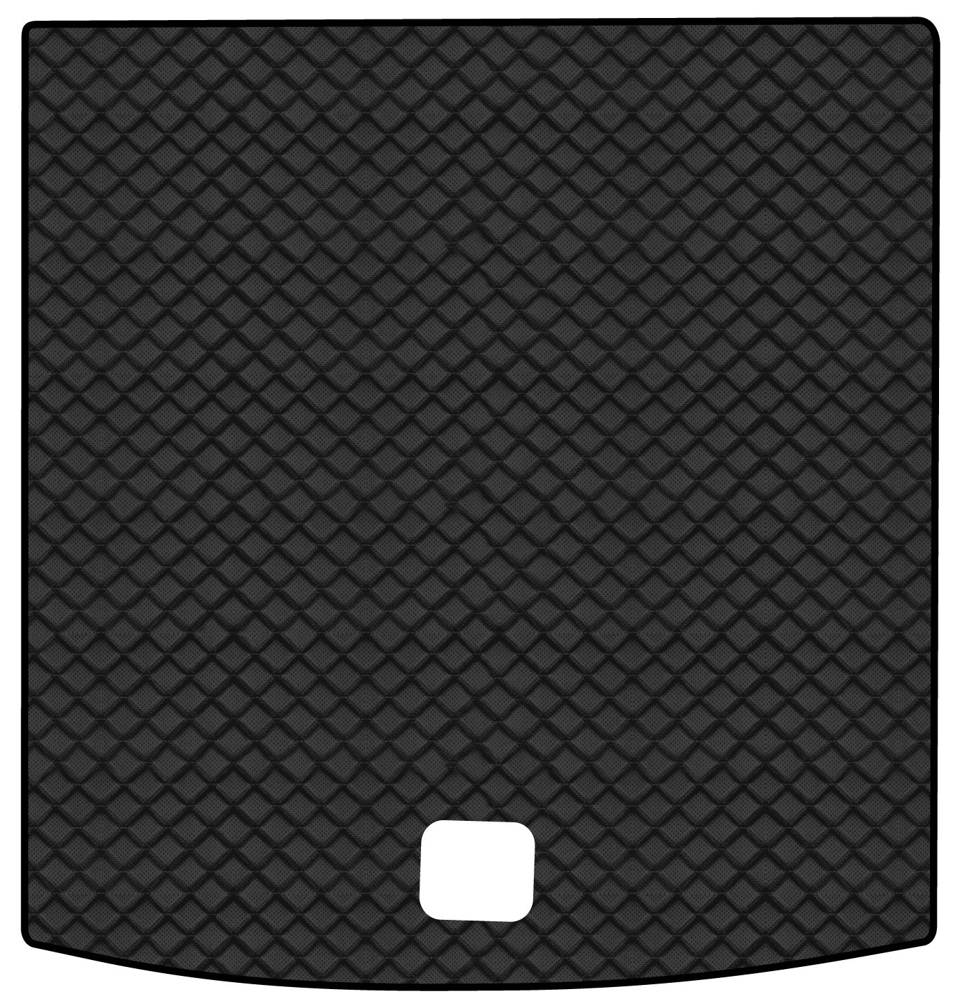 Килимок з екошкіри в багажник авто EVAtech для Touareg (CR) Volkswagen 2018 3 покоління SUV EU (VW3291BH1BBB)