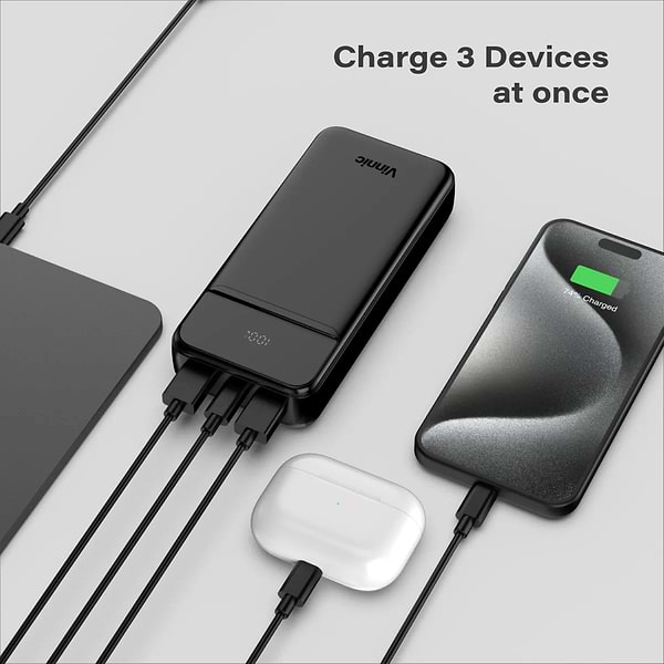Фото - Батарея мобільна Vinnic EVEREST 3 Fast Charge 20000mah 22.5W black (4898338024562)