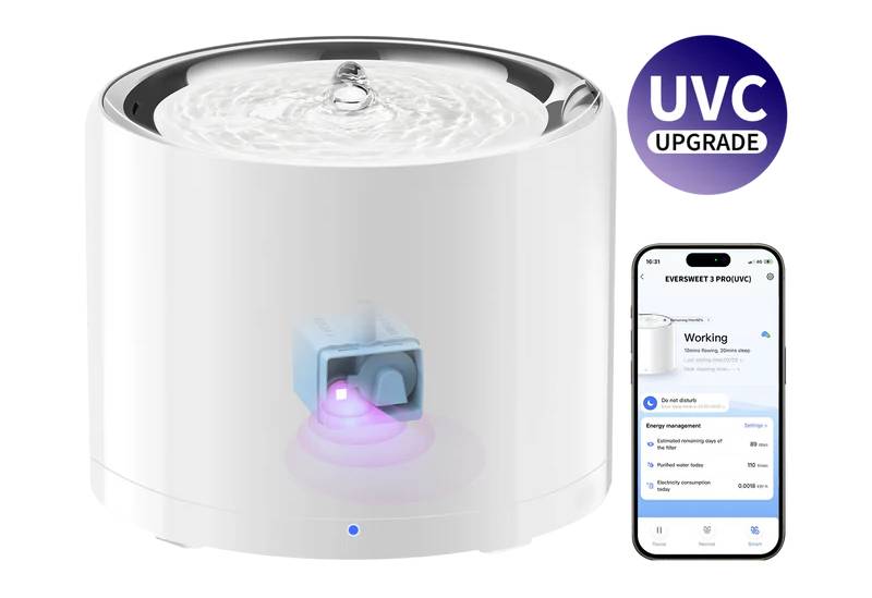 Смарт-поїлка для тварин PETKIT Eversweet 3 PRO (UVC) Smart Pet Drinking Fountain (P4108-UVC)