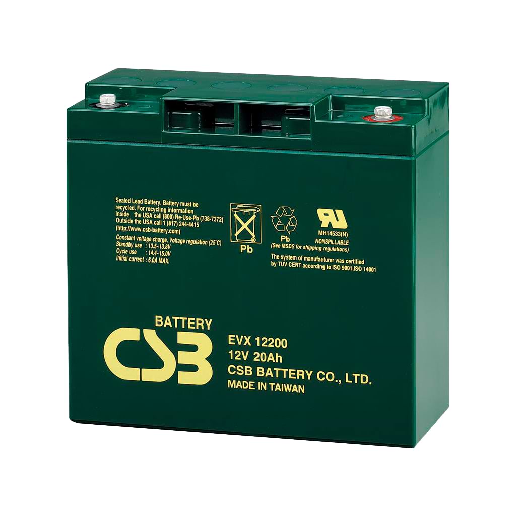 Аккумулятор для ИБП CSB 12В 20 Ач (EVX12200)