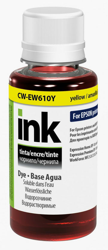 Чорнила для заправки картриджа Colorway Epson XP103/600 Yellow 100ml (CW-EW610Y01) - Фото 1