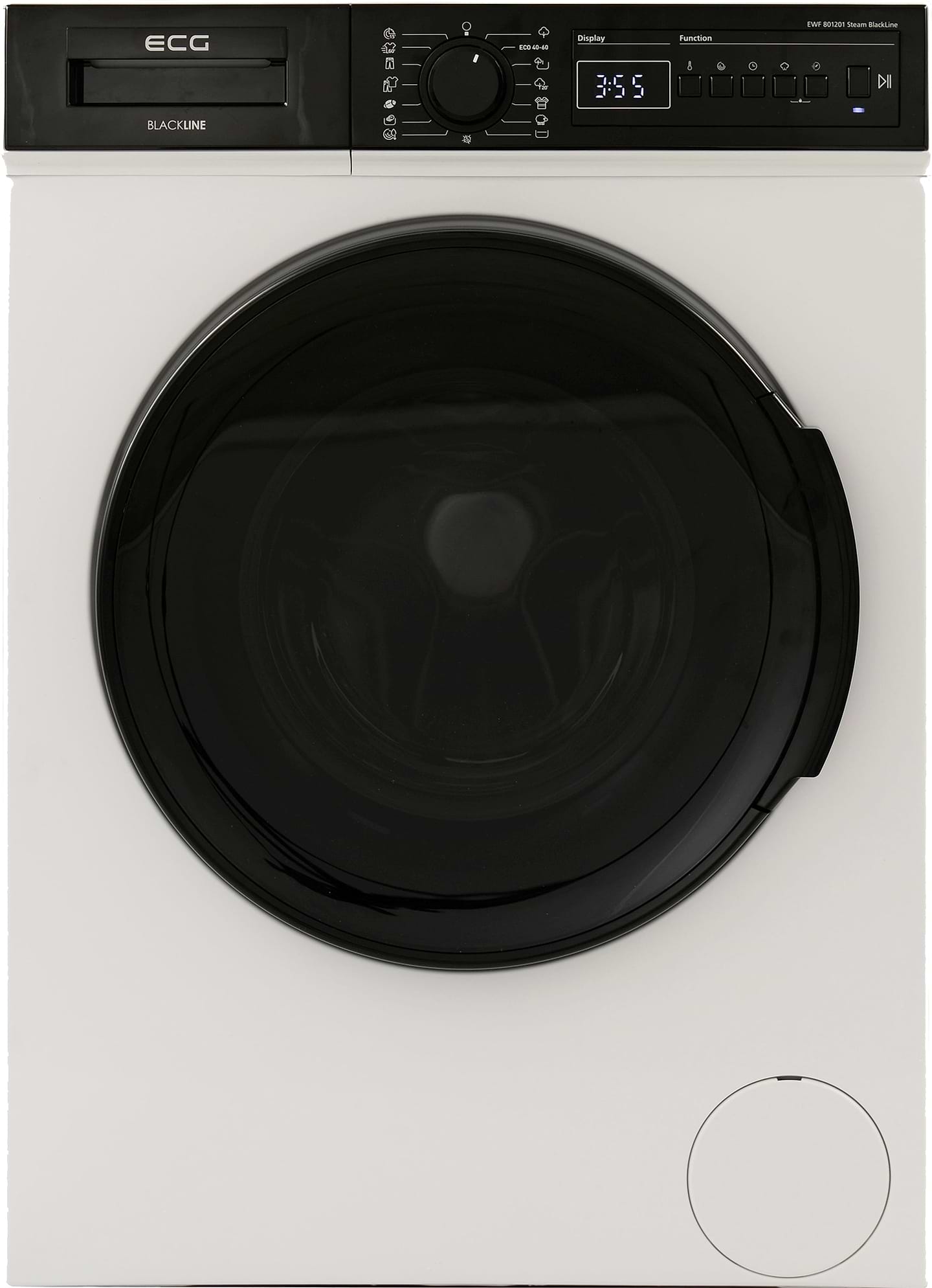 Стиральная машина ECG EWF 801200 BlackLine - Фото 1