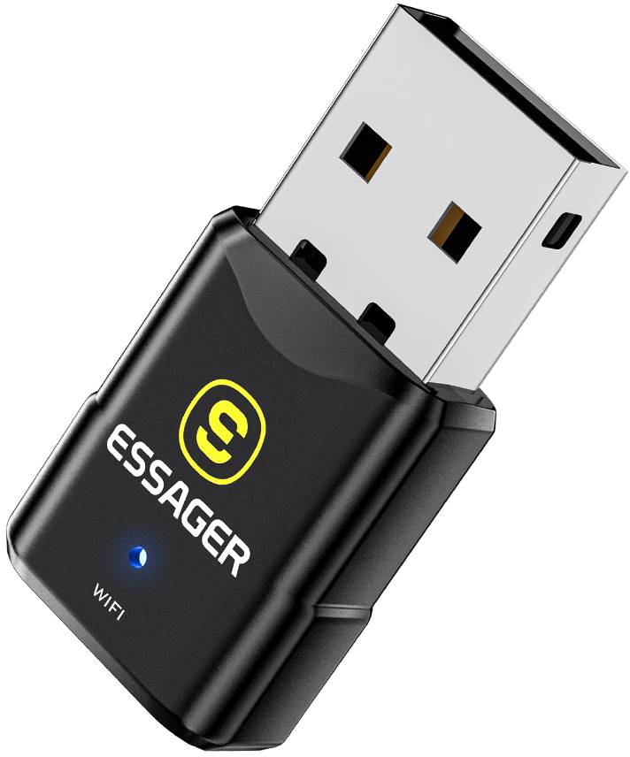 USB-адаптер сети WiFi Essager Genie Dual Band Wireless WLAN Card 600M (EWKSP-JL01) - Фото 1