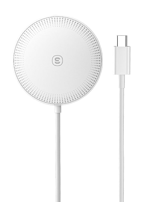 Фото - Бездротовий зарядний пристрій Essager 2in1 Wireless Charger 15W White (EWXCX-CF02-Z)
