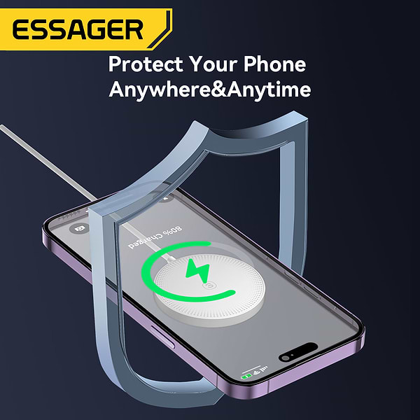 Фото - Бездротовий зарядний пристрій Essager 2in1 Wireless Charger 15W White (EWXCX-CF02-Z)