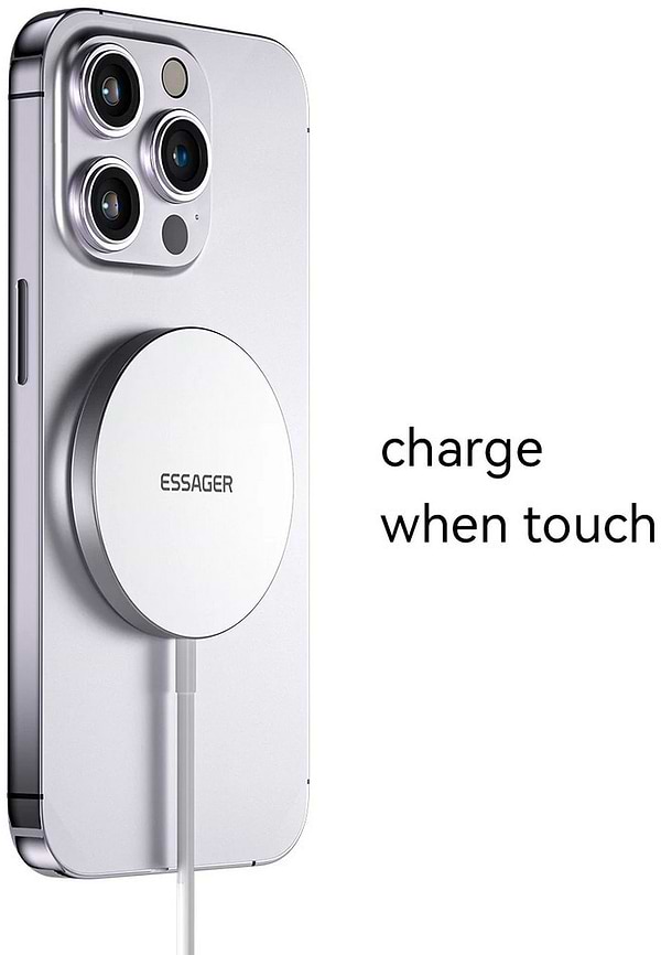 Фото - Бездротовий зарядний пристрій Essager YiT 3 in 1 Wireless Magnectic Phone watch earphone charger 15w (EWXCX-YT02-Z)