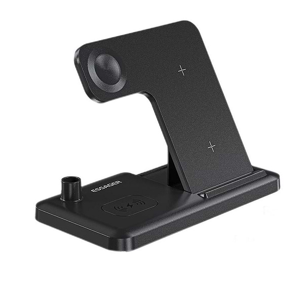 Фото - Бездротовий зарядний пристрій Essager Jiecheng 4 in1  PD15W Black (EWXZM-JC01-Z)