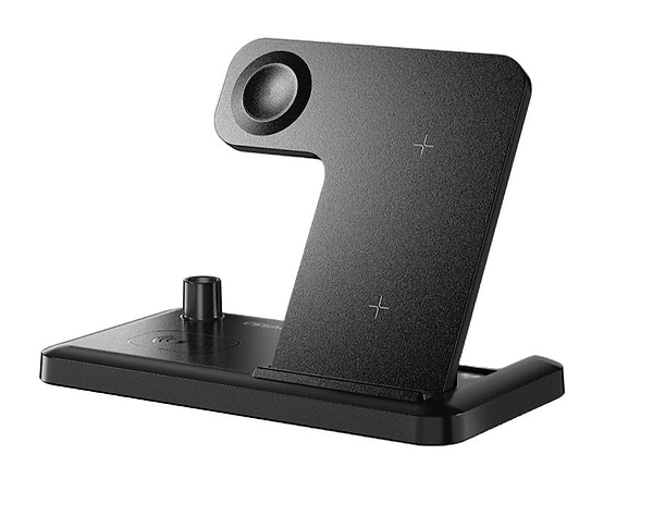 Фото - Бездротовий зарядний пристрій Essager Jiecheng 4 in1  PD15W Black (EWXZM-JC01-Z)
