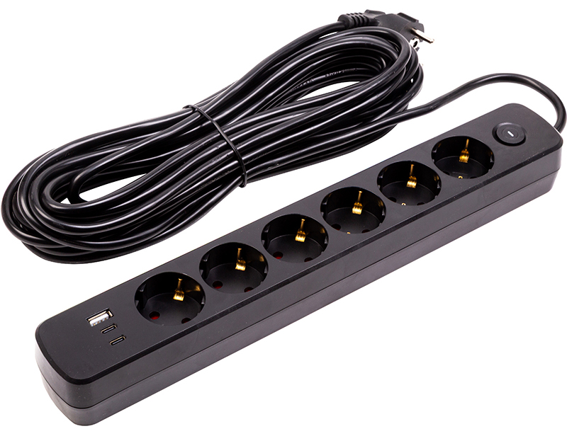 Сетевой фильтр PowerPlant 6р 10m YS-N6086/10c (EX610693)