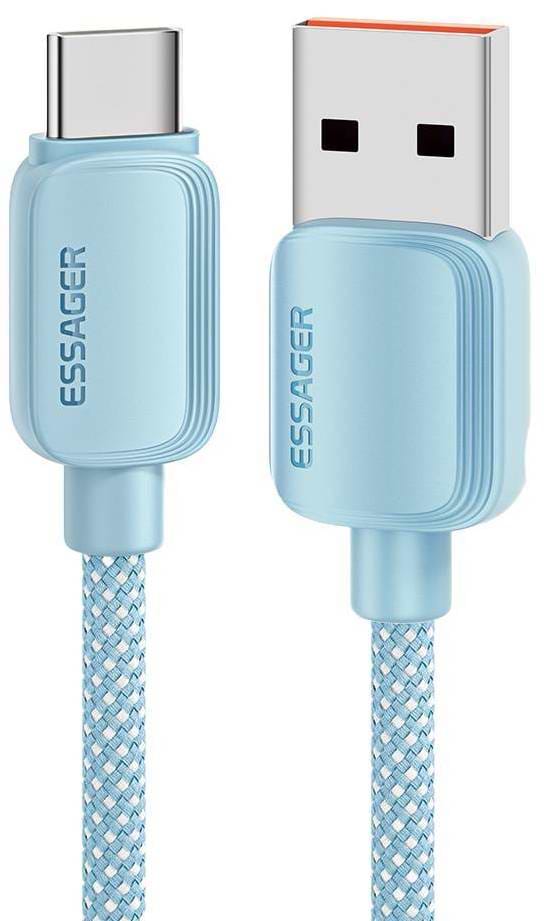 Кабель синхронізації даних Essager Breeze USB Cable USB-A to Type C 1M Blue 100W (EXC7A-WL03-P)