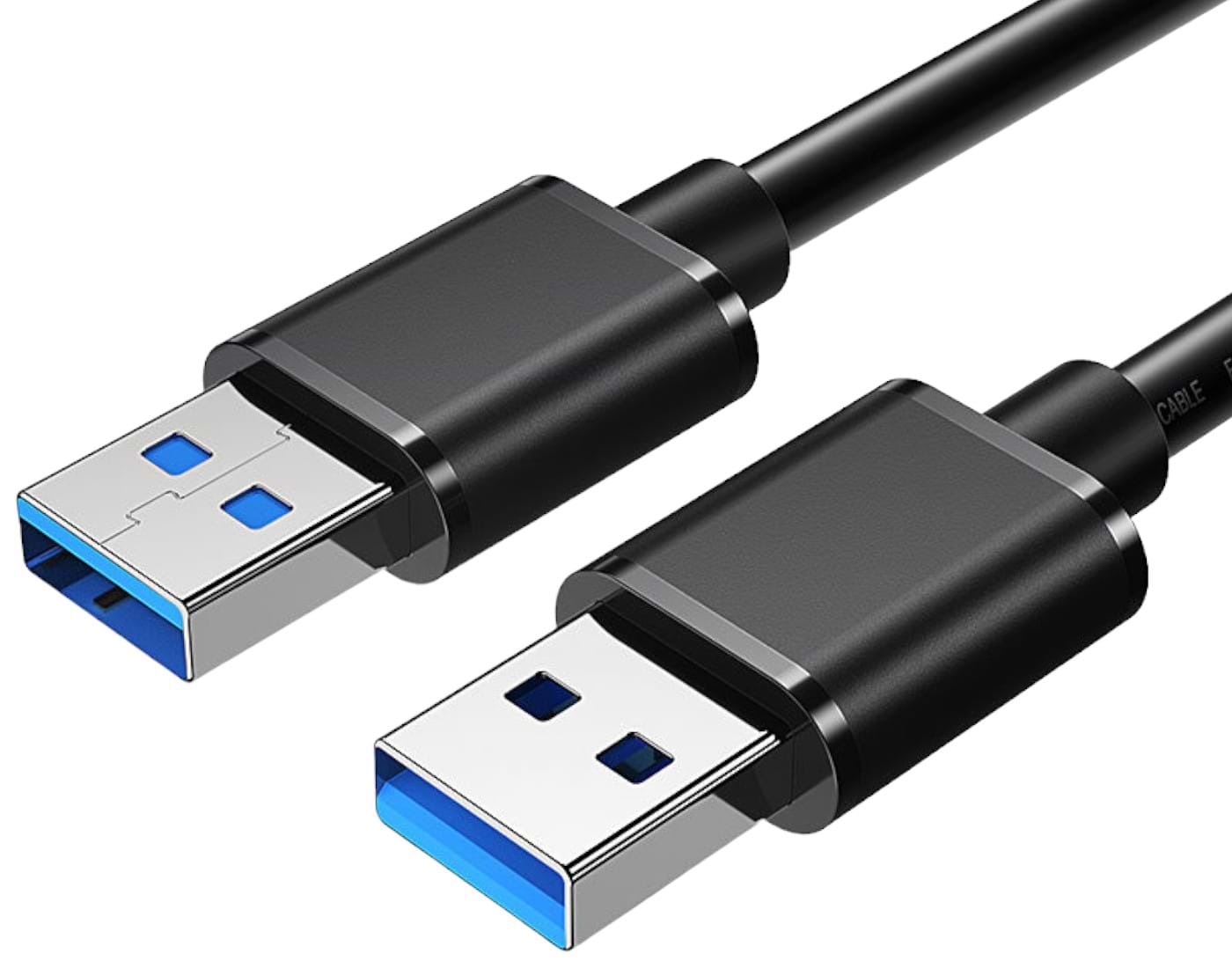 Кабель USB type A - USB type A Essager USB Extension USB 3.0 Male to Male 5Gbps speed 0.5m Black (EXCAA-YTB01) - Фото 1