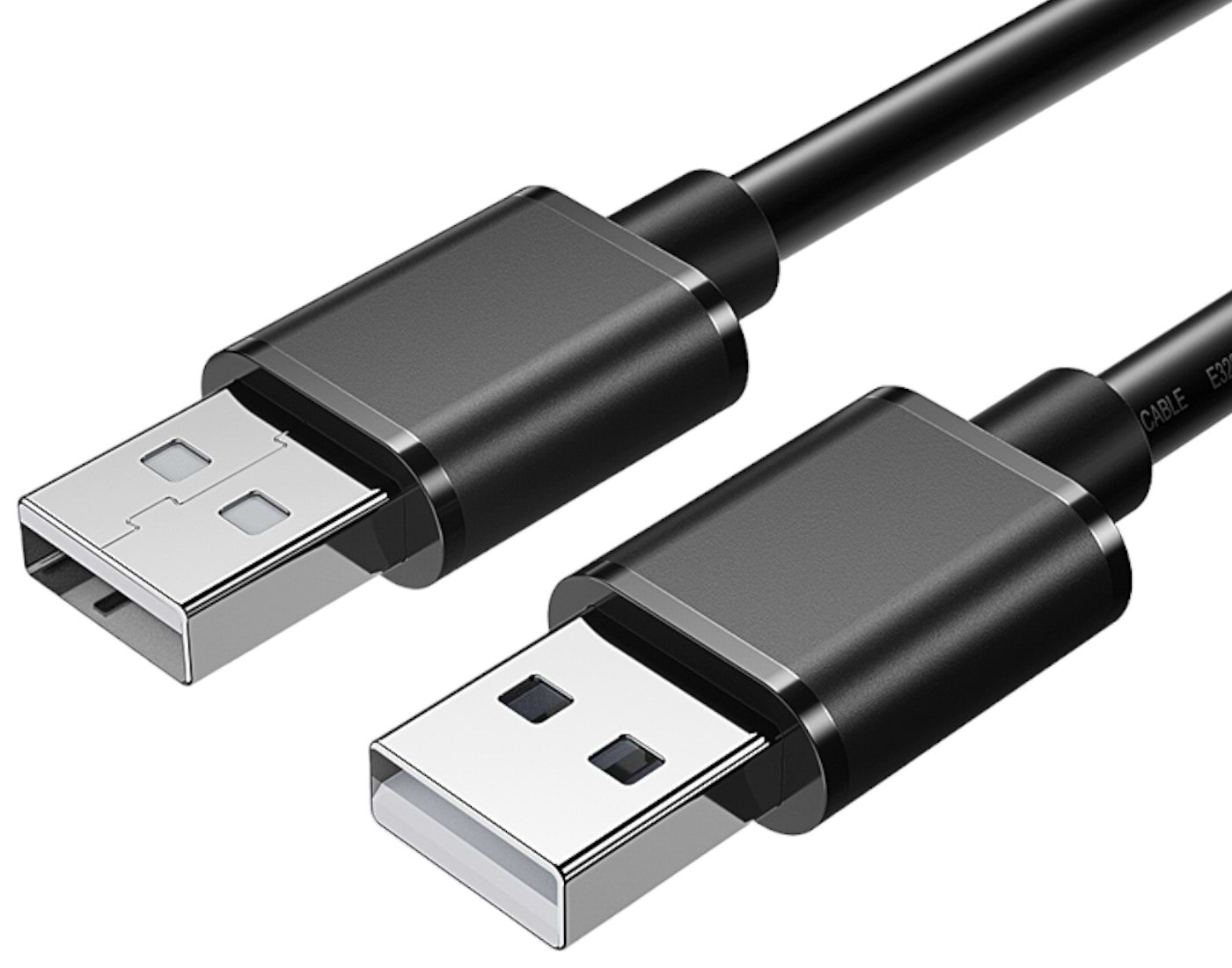 Кабель USB type A - USB type A Essager USB Extension USB 2.0 Male to Male 5Gbps speed 0.5m (EXCAA2-YTB01)