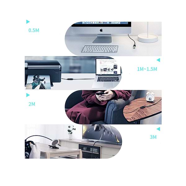 Фото - Кабель USB type A - USB type A Essager USB Extension Cable USB 3.0 Male to Female 1m (EXCAM-YT01)