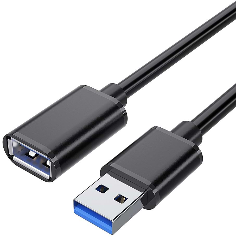 Кабель USB Type-A - USB Type-A Essager USB Extension Cable USB 3.0 Male to Female 3M (EXCAM-YTD01) - Фото 1