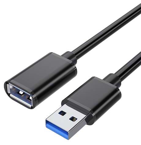 Кабель USB type A - USB type A Essager USB Extension Cable USB 3.0 Male to Female 2M (EXCAM-YTC01) - Фото 1
