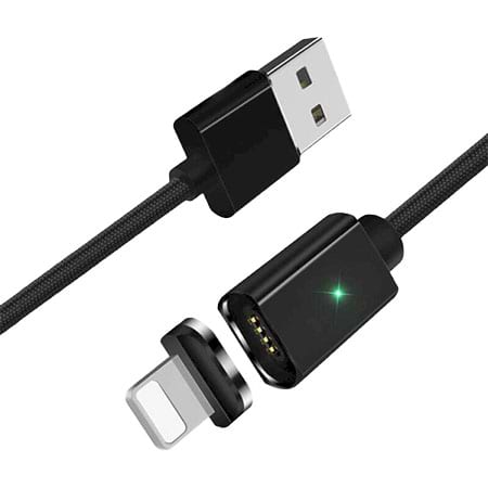Кабель синхронізації даних Essager Magic Power Magnetic USB Cable Lightning Black (EXCCXL-ML01) - Фото 1