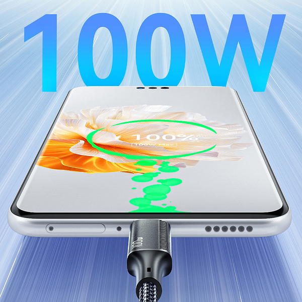 Фото - Кабель синхронізації даних Essager Simple 3 in 1 Micro+Type-c+Lightning 100W USB Cable 1.2M (EXCMTL-JJ01-P)