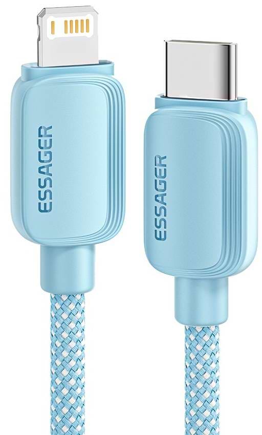 Кабель синхронізації даних Essager Breeze USB Cable USB-C to Ligthning 1M Blue 20W (EXCTL-WL03-P)