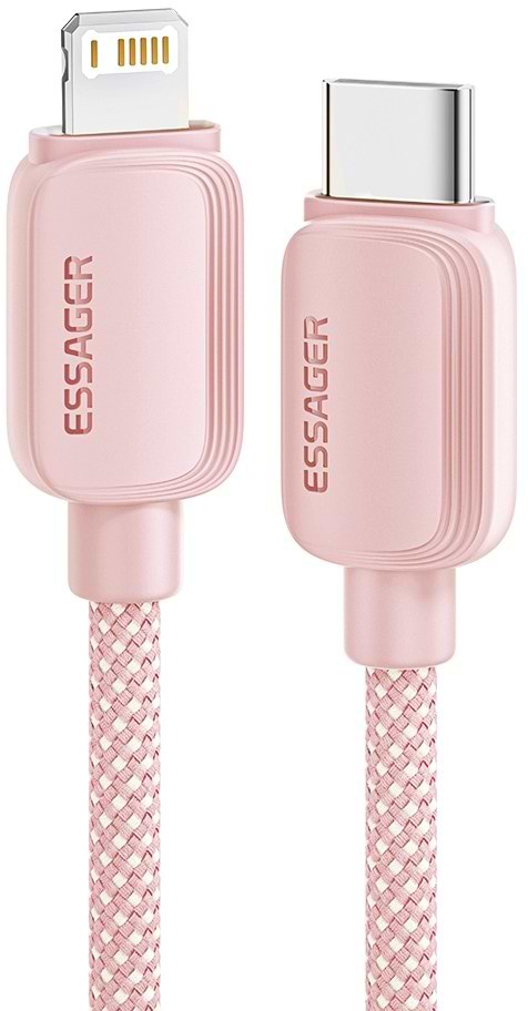 Кабель синхронізації даних Essager Breeze USB Cable USB-C to Ligthning 1M Pink 20W (EXCTL-WL04-P)