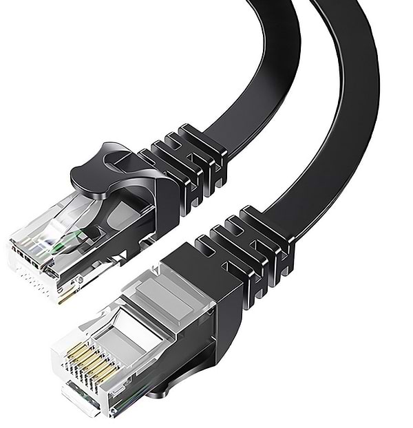 Фото - Кабель патч-корд Essager TopSpeed Cable Ethernet Cat6 RJ45 Splitter Network Flat Cable 2m Black (EXCWXB-JSA01)