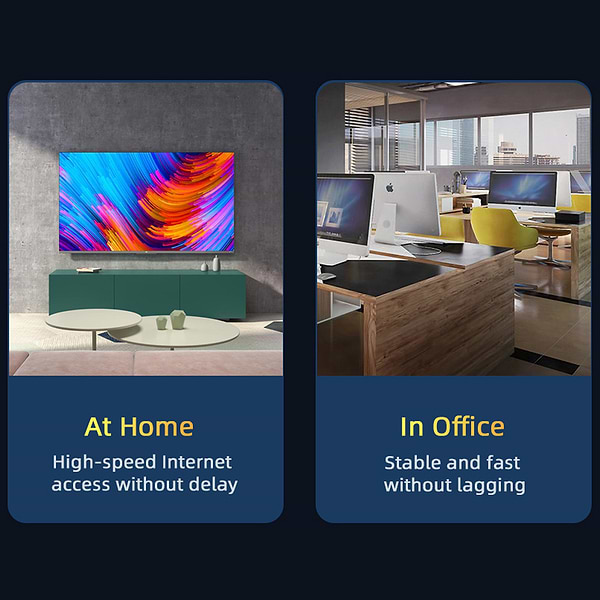 Фото - Кабель патч-корд Essager TopSpeed Cable Ethernet Cat6 RJ45 Splitter Network Flat Cable 2m Black (EXCWXB-JSA01)