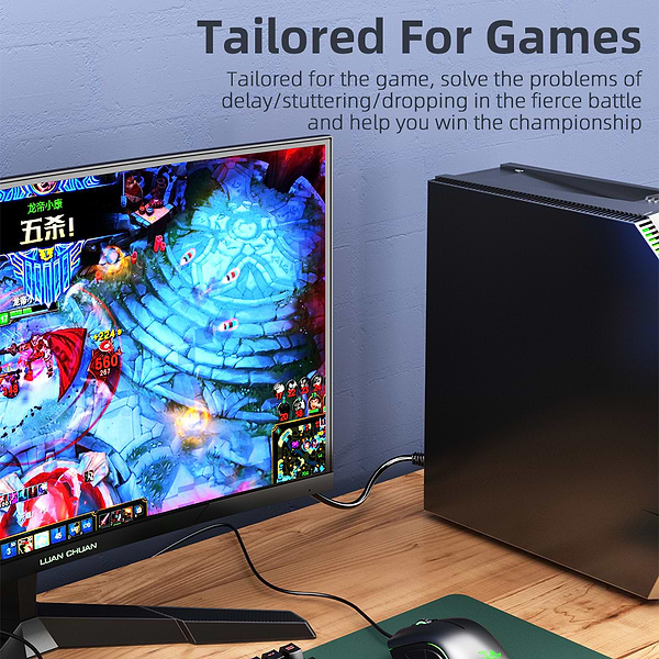 Фото - Кабель патч-корд Essager TopSpeed Cable Ethernet Cat6 RJ45 Splitter Network Flat Cable 2m Black (EXCWXB-JSA01)