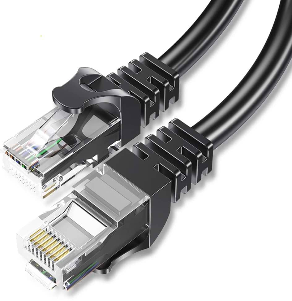 Кабель патч-корд Essager TopSpeed Cable Ethernet Cat6 RJ45 Splitter Network Round Cable 3m Black (EXCWXY-JSC01) - Фото 1