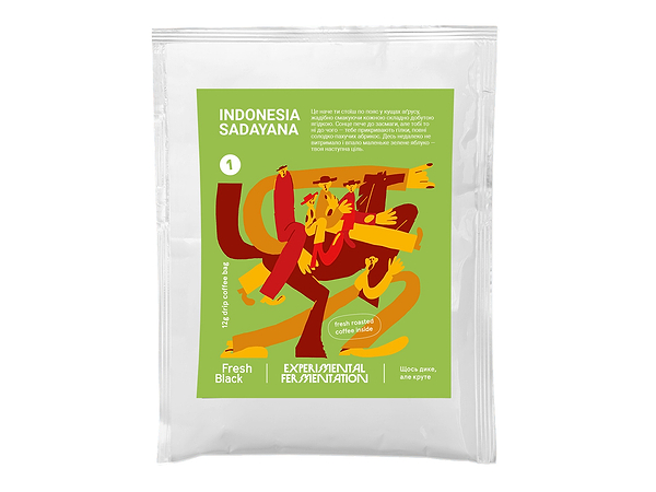 Фото - Дріп-кава Fresh Black Experimental Fermentation New set 60 г (5шт.x12г)