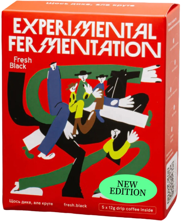 Фото - Дріп-кава Fresh Black Experimental Fermentation New set 60 г (5шт.x12г)