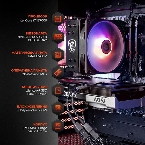 Фото - Системний блок Expert PC Ultimate (I12700F.64.S5.5060T.8.A6803)