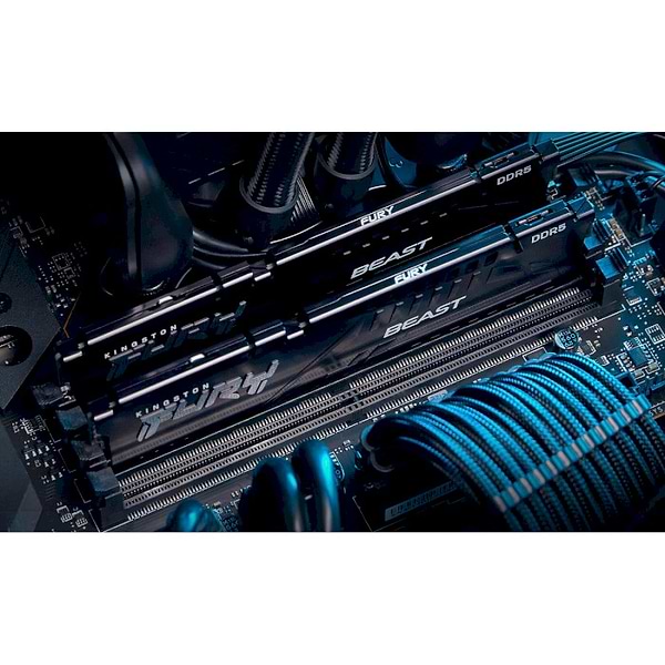 Фото - Память DDR Kingston Fury Beast DDR5-5600 64GB (2x32GB) CL36-38-38 1.25V EXPO (KF556C36BBEK2-64)