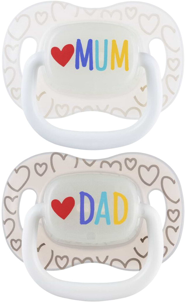 Симетрична пустушка Canpol babies 0-6 міс LoveMum&Dad 2 шт. (34/939)