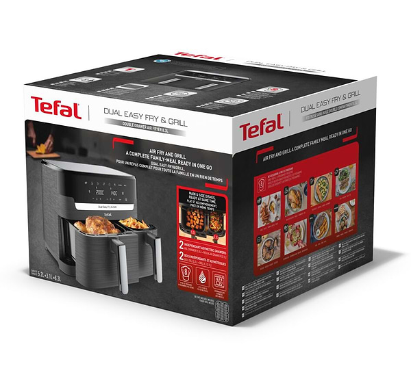 Фото - Мультипіч Tefal EY905B40 DUAL EASY FRY & GRILL