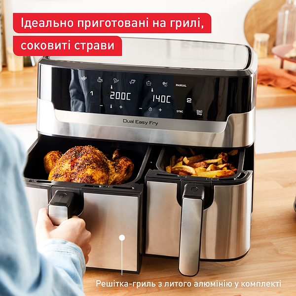 Фото - Мультипечь Tefal Dual Easy Fry EY905D10