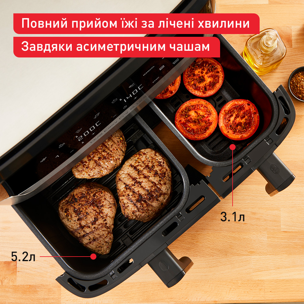 Фото - Мультипечь Tefal Dual Easy Fry EY905D10