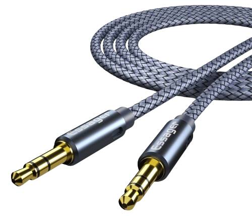 Кабель 3.5 мм -3.5 мм Essager Monster Aux Cable Speaker Wire 3.5mm Jack Audio Cable For Car Headphone Adapter Male Jack to Jack 3.5 mm 1.2m Blue (EYP35-DY0G)