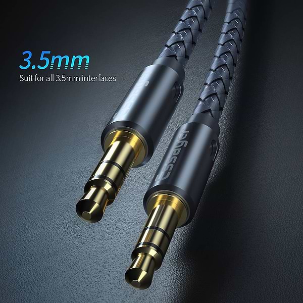 Фото - Кабель 3.5 мм -3.5 мм Essager Monster Aux Cable Speaker Wire 3.5mm Jack Audio Cable For Car Headphone Adapter Male Jack to Jack 3.5 mm 1.2m Blue (EYP35-DY0G)