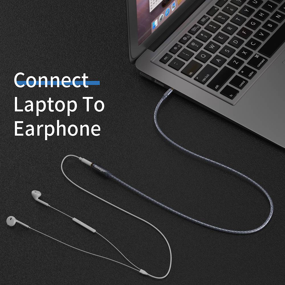 Фото - Кабель 3.5 мм - 3.5 мм Essager Monster Headphone Extension Cable Jack 3.5mm Audio Aux Cable 3.5 mm Female Splitter Adapter 1m (EYPY35-MY0G)