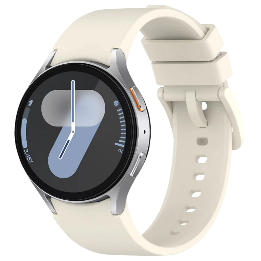 Ремінець для смарт-годинника BeCover Ribbed Tape for Samsung Galaxy Watch (20mm) 3 41mm/4 40mm-44mm/5 40-44mm/6 40-44mm/7 40-44mm Cream (712054)