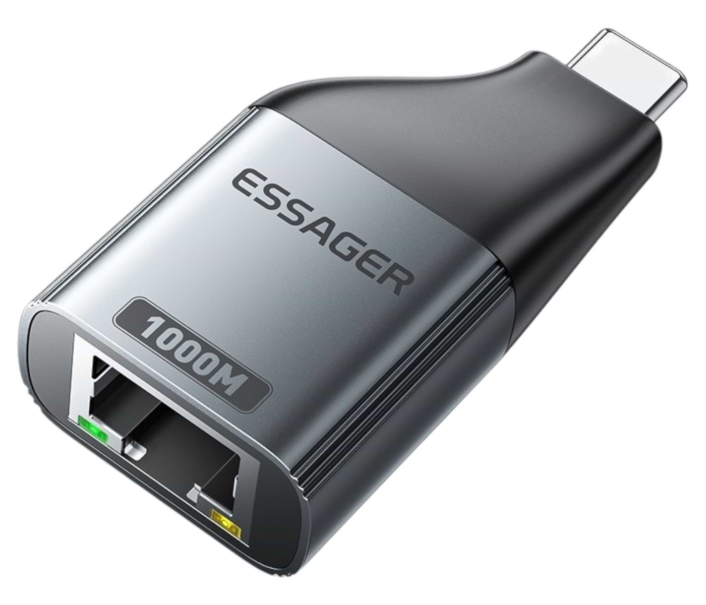 Перехідник Essager Type-C to RJ-45 (EZJRJK-MJ0G-P)