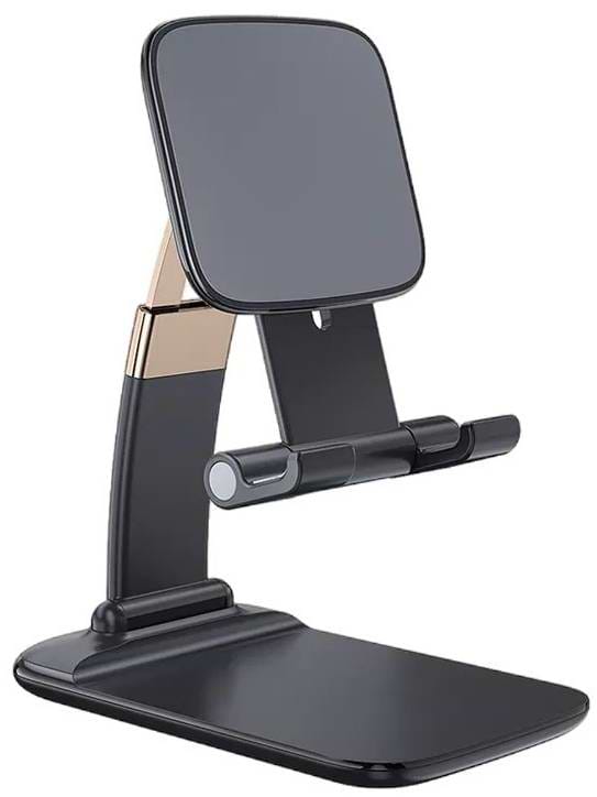 Підставка для мобільного пристрою Essager Knight Foldable Desk Mobile Phone Holder Stand (Plastic) Black (EZJZM-QSSJ01) - Фото 1