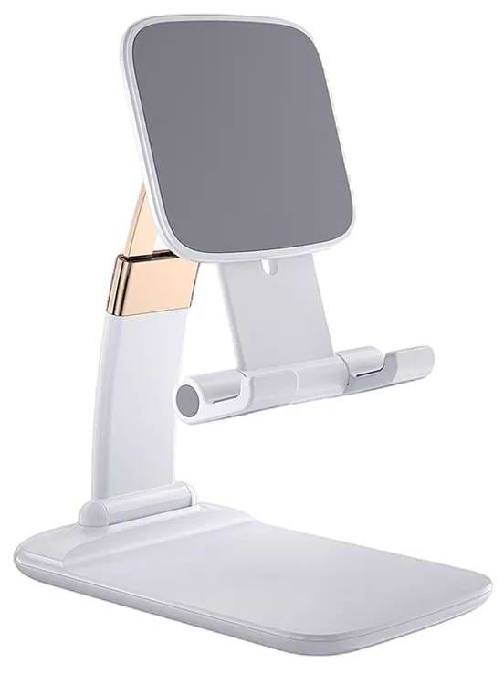 Підставка для мобільного пристрою Essager Knight Foldable Desk Mobile Phone Holder Stand (Plastic) White (EZJZM-QSSJ02) - Фото 1