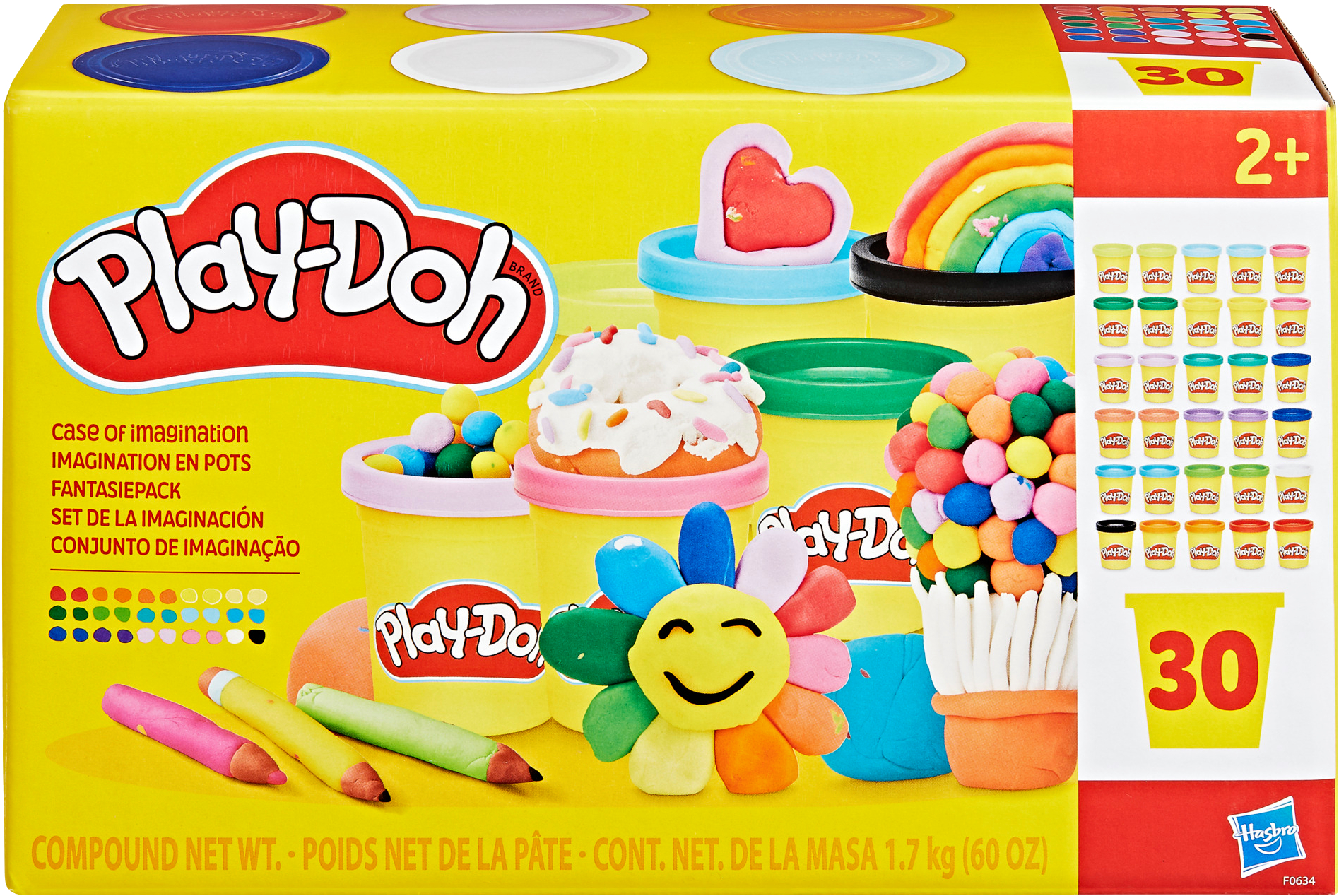 Расходники Hasbro Play-Doh 30 баночек (F0634)