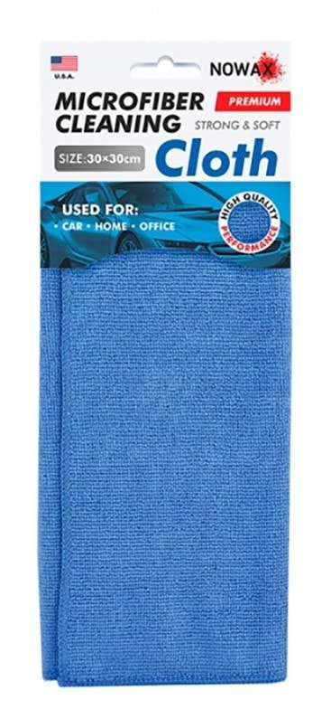 Автомобильная салфетка NOWAX For Cleaning 30х30 см синяя (NX67330)